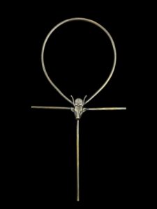 Hand-Crafted Ankh Cross: Key of Life with Goddess Hathor - Image 1