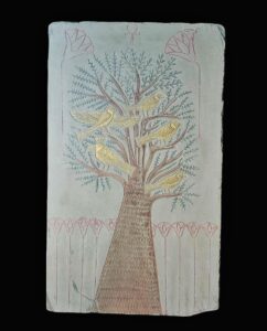 Ancient Egyptian Tree of Life Wall Relief: Living Room Art - Image 1