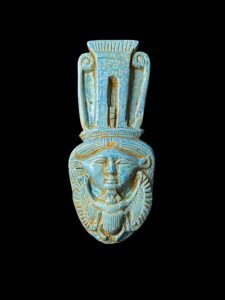 Goddess Hathor with Scarab beetle symbol for protection and Luck - Image 1