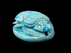 Egyptian Scarab, The decorative Good luck scarab in Ancient Egypt. - Image 1