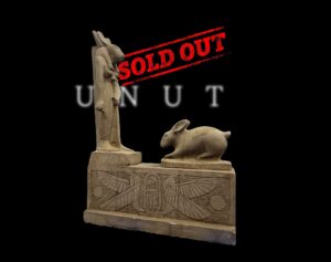 Large Stone Goddess Unut Statue: Egyptian Rabbit Form - Image 1