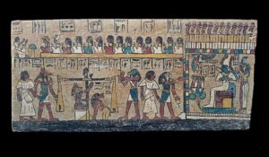 Ancient Egypt Judgment Day Wall Relief: God Anubis - Image 1