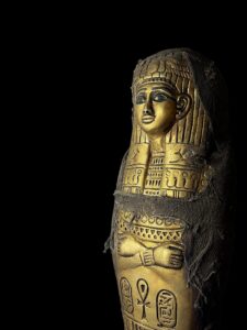 Big Egyptian vintage Ushabti, Shabti with God Anubis. Egyptian replica artifacts - Image 1