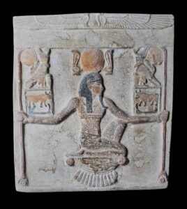Ancient Egyptian Stone Relief: Pharaonic Art, Mythology Home Decor - Image 1