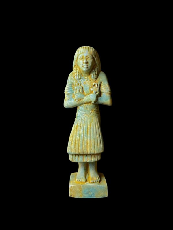 Egyptian Pharaoh statue from Stone, Museum replica artifact