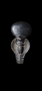 Ancient Egyptian Uraeus cobra statue with scarab beetle symbol, snake gifts for Snakes lovers - Image 1