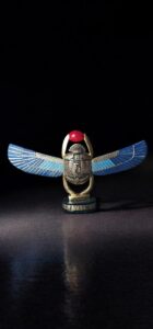 Egyptian Winged Scarab with God Anubis symbol - Image 1