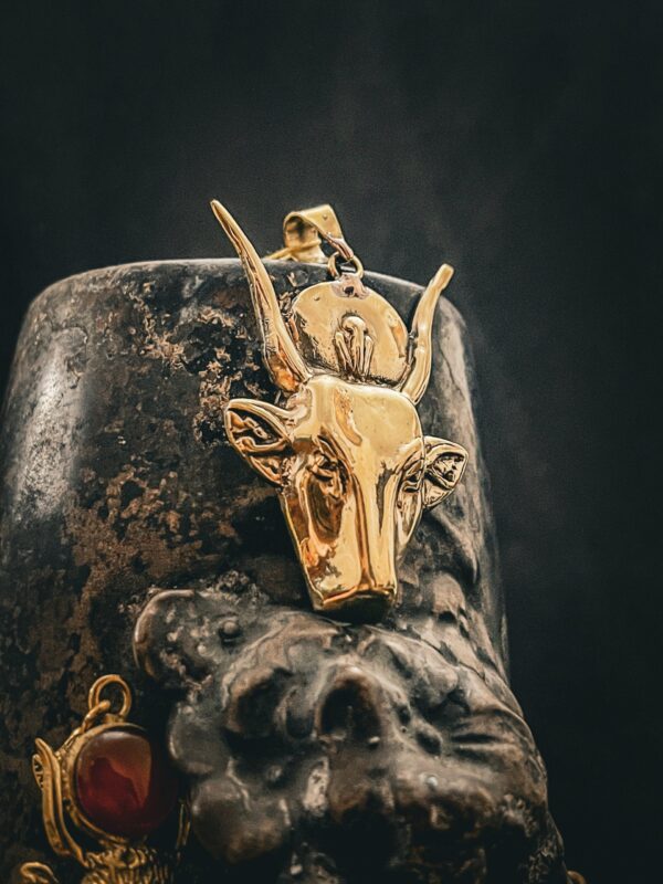 Goddess Hathor Amulet - Authentic Egyptian Craftsmanship - Spiritual Protection & Empowerment - Hathor pendant necklace.