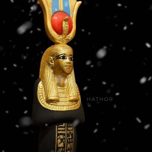 Goddess Hathor Statuette: Vintage Egyptian Statue - Image 1
