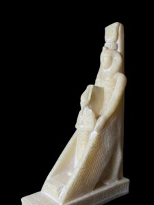 Goddess Isis statue with God Osiris museum statue, unique Isis goddess Statue. - Image 1