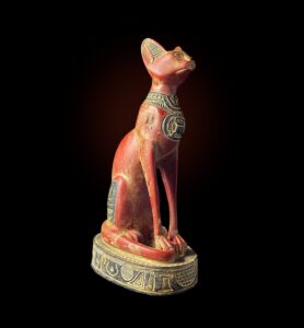 Egyptian Cat Goddess Bastet Statue: Ancient Art Figurine - Image 1