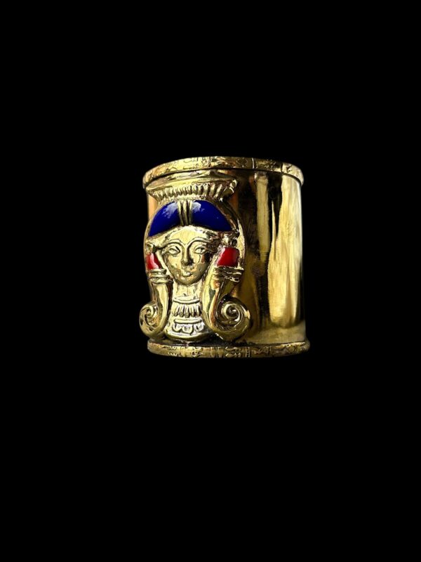 Handcrafted Goddess Hathor Bracelet: Egyptian Jewelry Gift