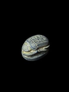 Egyptian Scarab, The decorative Good luck scarab in Ancient Egypt. - Image 1