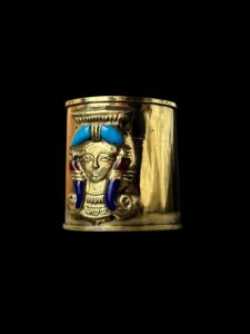 Handcrafted Goddess Hathor Bracelet: Egyptian Jewelry Gift - Image 1