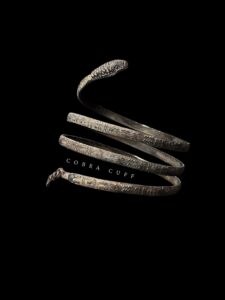 Vintage Style Cobra Arm Cuff: Ancient Egyptian Uraeus - Image 1