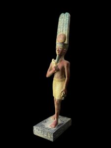 Egyptian God Amun Statue: Museum Replica - Image 1