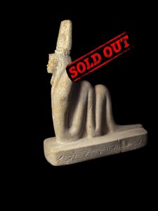 Handcrafted Cobra Goddess Hathor Statue: Egyptian Protection Artifact - Image 1