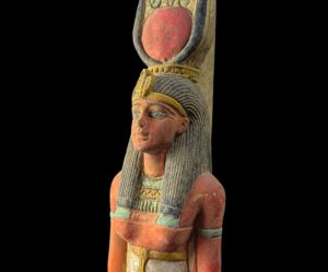 Manifest Handmade Goddess Hathor Statuette , Statue for the Egyptian Goddess Venus - Image 1