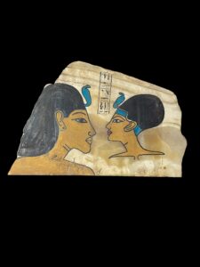Akhenaten and Nefertiti Wall Relief: Ancient Egyptian Art - Image 1