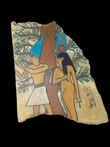 Goddess Hathor Wall Relief: Ancient Egyptian Wall Art - Image 1