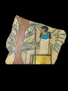 Ancient Egyptian God Ptah Wall Relief: Handcrafted Temple Art - Image 1