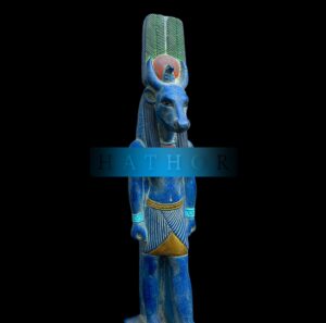 Manifest Handmade Goddess Hathor Statuette , Statue for the Egyptian Goddess Venus - Image 1