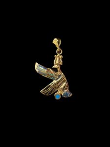 Egyptian Nekhbet Vulture Goddess Pendant Necklace - Image 1