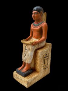 Museum Imhotep Statue - Ancient Egyptian Engineer Imhotep - the builder of Djoser's unprecedented step pyramid complex - Image 1