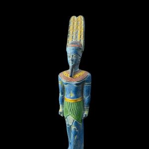 Egyptian God Amun Statue: Museum Replica - Image 1
