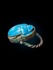 Handmade Egyptian Scarab Ring - Image 1