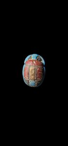 Egyptian Scarab, The decorative Good luck scarab in Ancient Egypt. - Image 1
