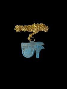 Eye of Horus amulet from Ancient Egypt, Eye of Horus / Eye of RA pendant necklace made from porcelain - Image 1
