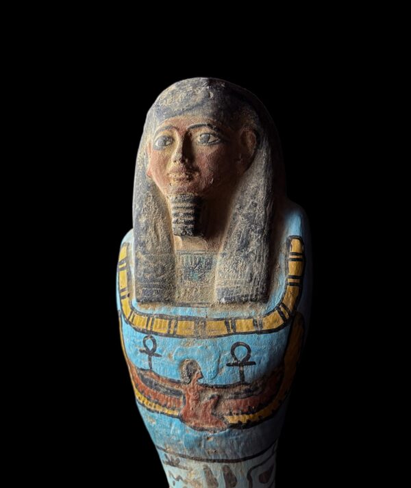 Hand Carved Stone Ushabti Statue: Egyptian Replica Artifact