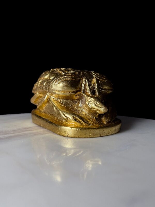 Egyptian Scarab: Anubis Jackal God, Good Luck Charm