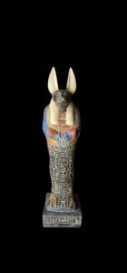 Hand Carved Egyptian God Anubis Statue: Jackal Collectible - Image 1