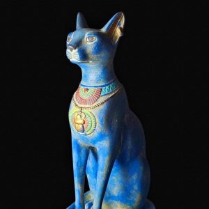 Large Ancient Egyptian Goddess Bastet statue, Home decor statues made in Egypt - Image 1