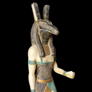 Handcrafted God Seth Statue: Authentic Egyptian Decor - Image 1
