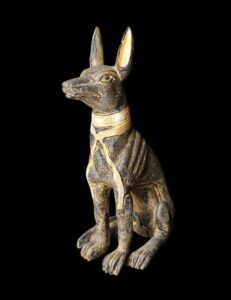 Mini Egyptian God Anubis Bust: Altar Statue - Image 1