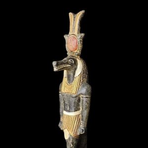 Egyptian God Sobek Statue - Crocodile God of the Nile - Image 1