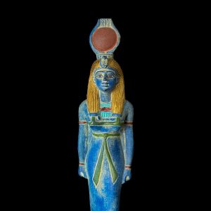 Manifest Handmade Goddess Hathor Statuette , Statue for the Egyptian Goddess Venus - Image 1