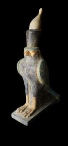 Basalt Stone Egyptian God Horus Falcon Statue - Image 1