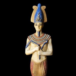 Basalt Egyptian God Osiris Statue: Unique Home Decor - Image 1
