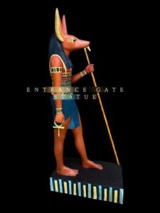 Large Egyptian God Anubis Statue - Entrance Gate Decor - Image 1