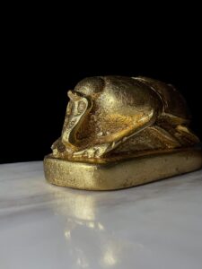 God Apep Scarab Beetle Statue: Egyptian Good Luck Symbol - Image 1