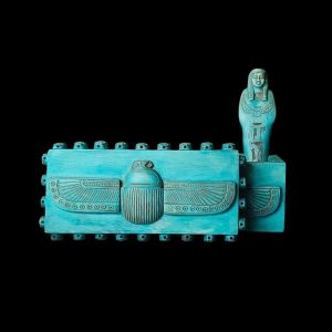 Egyptian Scarab Jewelry Box: Pharaonic Bedroom Decor - Image 1