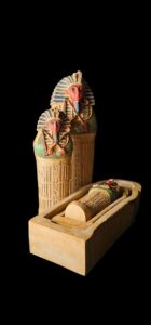 The Egyptian King Tutankhamun's coffin, The Egyptian Tutankhamun statue - Image 1