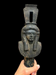 Goddess Hathor Sistrum: Ancient Egyptian Musical Instrument - Image 1