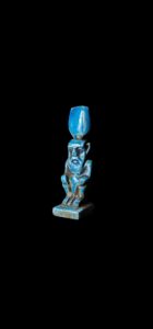Hand-Carved God Bes Stone Statue: Egyptian Art Home Decor - Image 1