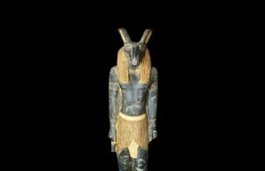 Handcrafted God Seth Statue: Authentic Egyptian Decor - Image 1