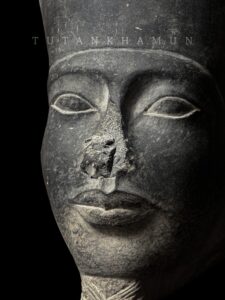 Egyptian King Tutankhamun Statue: Museum Sculpture - Image 1